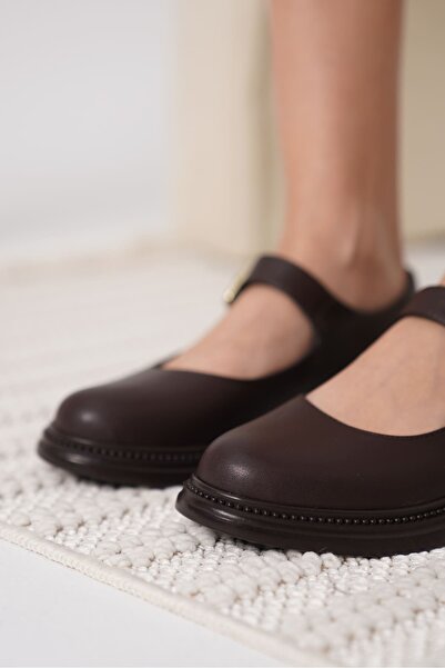 BWORLD Briana Bitter Brown Casual Mary Jane Shoes