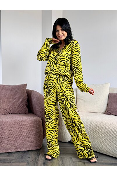 RAMONA BADESCU EXCLUSIVE Zebra Printed satin suit