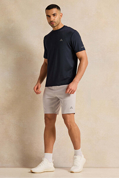 REDTAG Men Grey Active Shorts