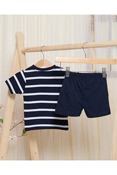 REDTAG Infant Boys Navy Printed Set (2 Piece)