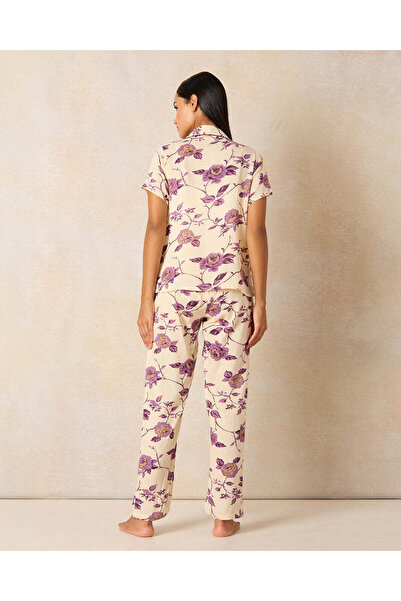 REDTAG Women White Printed Pajama Set (2 Piece)