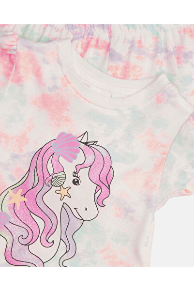 REDTAG Infant Girls White Printed Set (2 Piece)