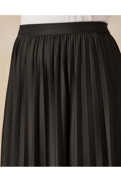 REDTAG Women Black Pleated Skirt
