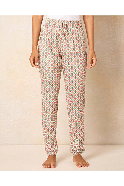 REDTAG Woman Beige Printed Pyjama Bottom