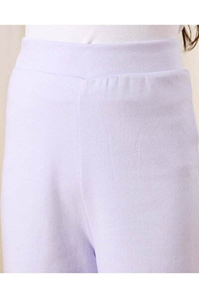 REDTAG Girls Lilac Solid Wide Leg Pants