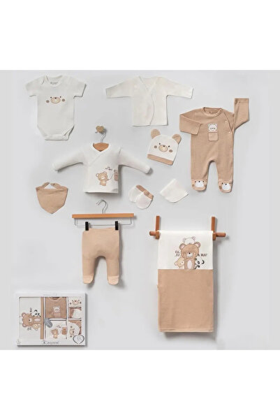 Micii Ștrumfi Set nou-născut Peekaboo cu 10 piese - 100% bumbac OEKO-TEX