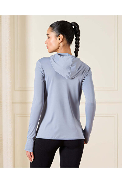 REDTAG Women Blue Zip Through Active Jacket