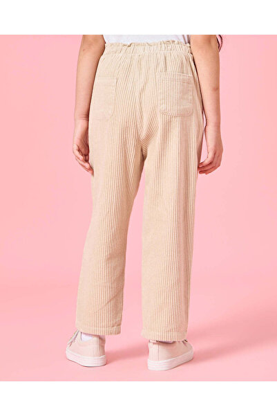 REDTAG Girls Beige Wide Leg Trouser