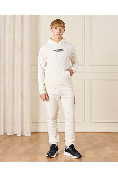 REDTAG Senior Boys Ivory Power Of The Wild Sweatshirt