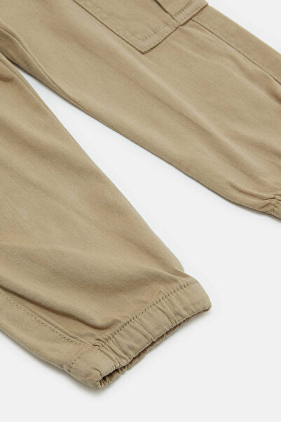 REDTAG Infant Boys Beige Cargo Joggers