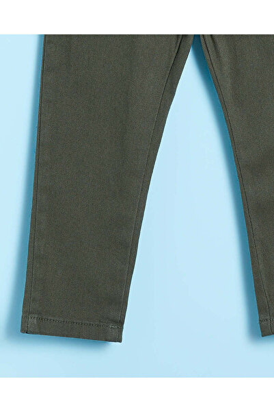 REDTAG Infant Boys Olive Basic Casual Trousers