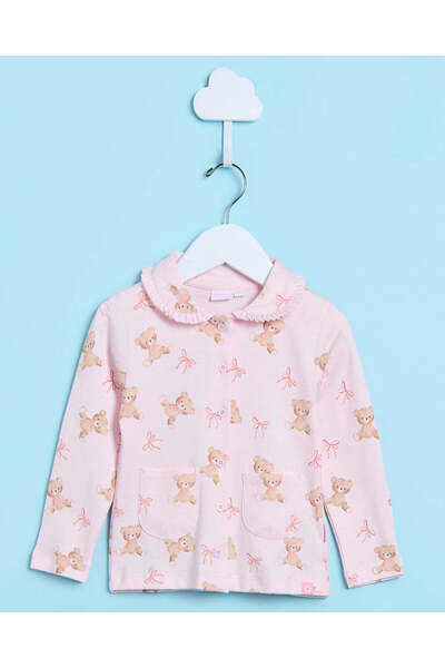 REDTAG Infant Girls Pink Printed Pyjama Set(2 Piece)