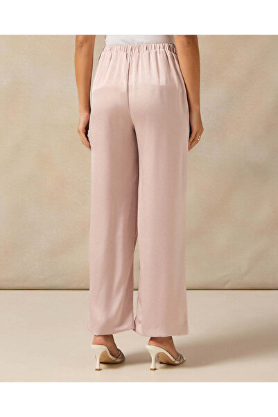 REDTAG Women Pink Wide Leg Trousers