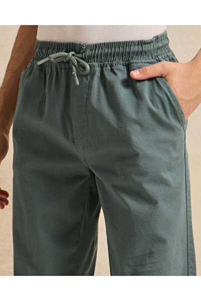 REDTAG Senior Boys Teal Pull On Trouser Without Cuff