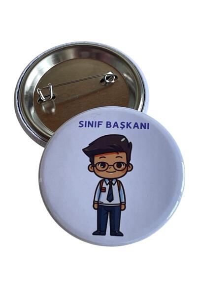 maycollection Sınıf Başkanı Öğrenci Rozeti Çanta Rozeti-Yaka İğnesi-Şapka Aks...