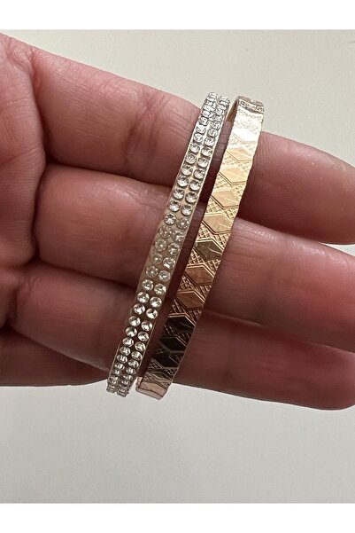 tones official Vintağe/ Minimal Başak Temalı 2 li Bilezik Bileklik