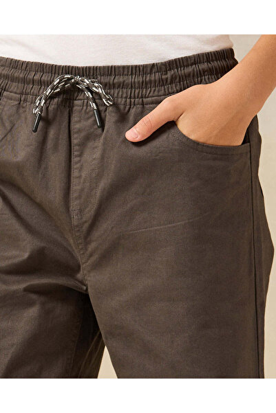 REDTAG Senior Boys Charcoal Table Shorts