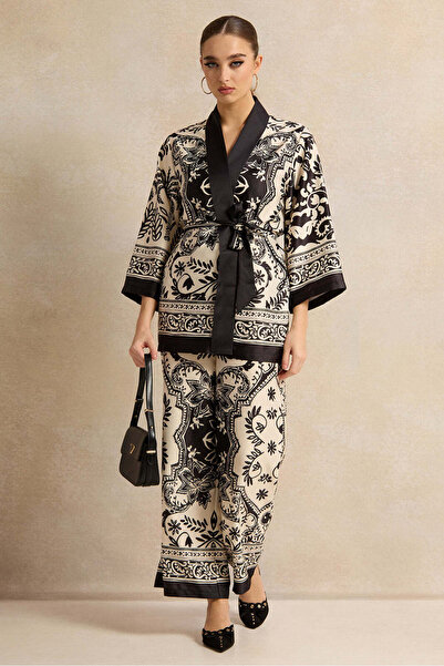 REDTAG Women Black Wide Leg Pants