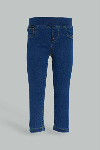 REDTAG Baby Girls Navy Basic Jegging