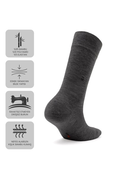 Öts Just Inner Men's Socks 6-Piece Winter Set (Bamboo)
