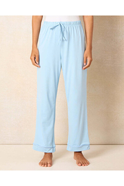 REDTAG Women Blue Solid Pyjama Set (2 Piece)