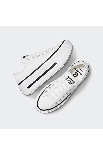 Converse A15491C-K Chuck Taylor All Star Lıft Double Stack Platform Kadın Spor Ayakkabı Beyaz