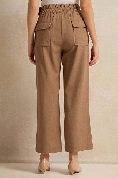 REDTAG Women Brown Solid Pants