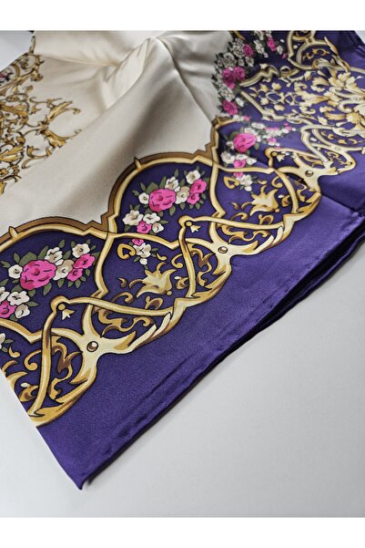 sem oyuncak Luxury Twill Silk Scarf Square Kerchief 90X90 cm