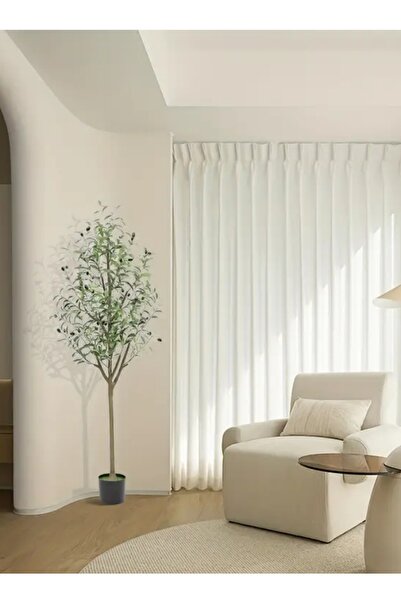 Zztcmp 150CM Artificial Olive Tree with a black pot with an attractive design,make your home more elegant