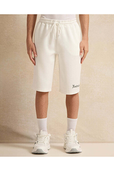 REDTAG شورت رياضي أبيض من مودال للأولاد الكبار