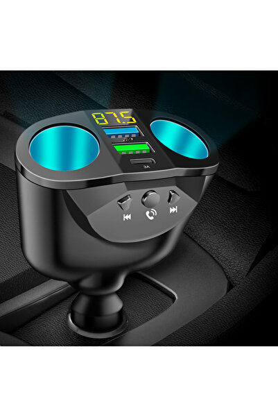 PRİZE Car Charger M2 Cigarette Lighter Dual Mp3 Player Bluetooth 5.0