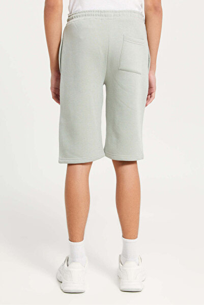 REDTAG Senior Boys Grey Active Shorts