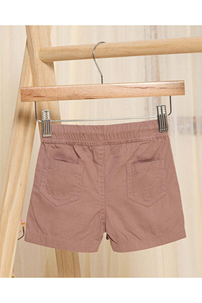 REDTAG Boys Brown Twill Basic Shorts