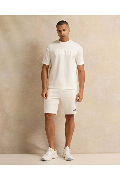 REDTAG Men Ivory Lounge Printed Short