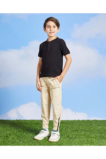 REDTAG Boys Beige Jogger Trouser