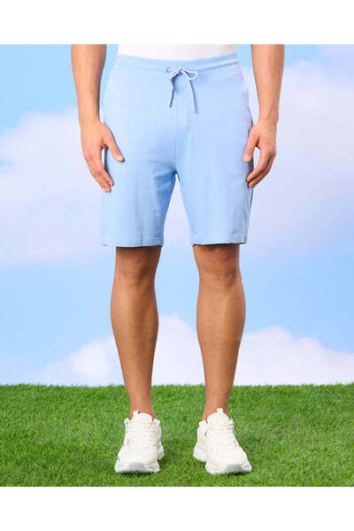 REDTAG Men Blue Active Shorts