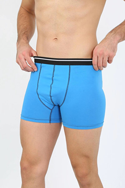 alfa expres Clothing Men Cotton Stretch Fabric Boxers Blue