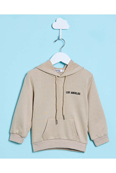 REDTAG Infant Boys Beige Embroidered Sweatshirt