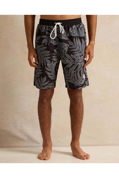 REDTAG Men Black Printed Active Shorts
