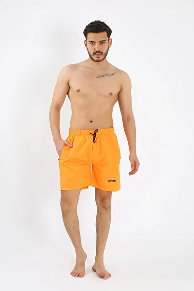 alfa expres Clothing Men's Orange Swim Shorts