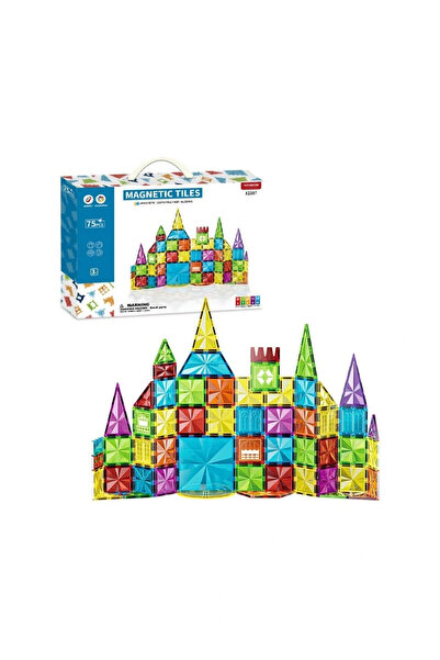ByCaretta Magnetic Colorful Building Blocks 75 Pieces