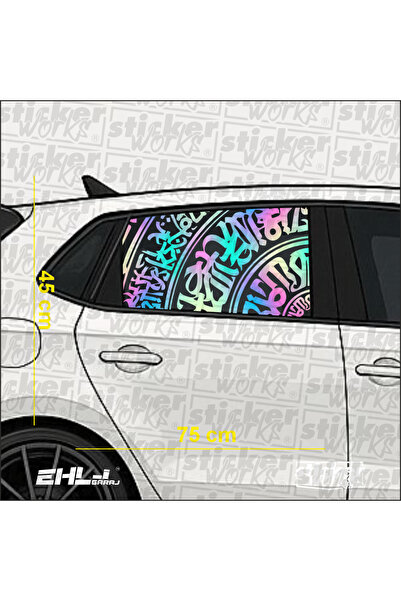 Sticker Works ملصق زجاجي بكتابة سرية