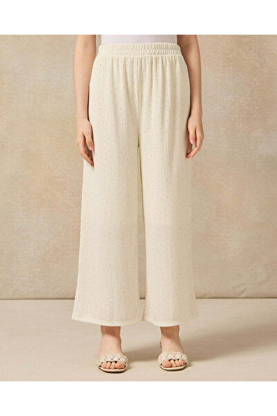 REDTAG Senior Girls Cream Culottes With Studs