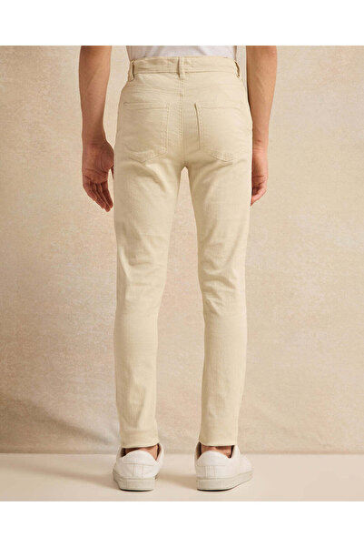 REDTAG Senior Boys Cream Basic Casual Trouser