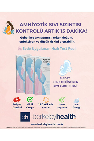 Berkeley Health Amniyotik Sıvı Sızıntı Pedi (5 PED)