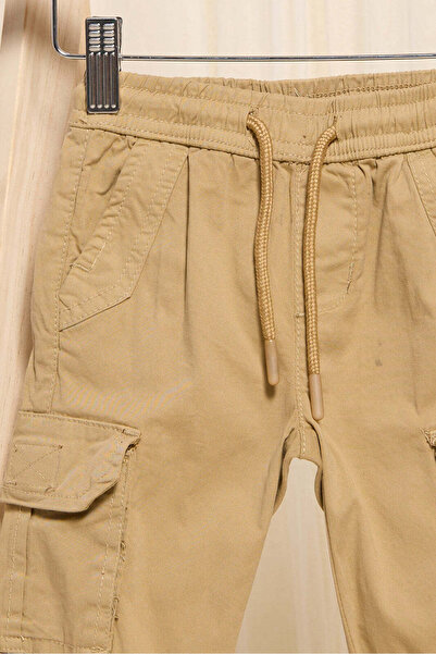 REDTAG Infant Boys Tan Cargo Joggers