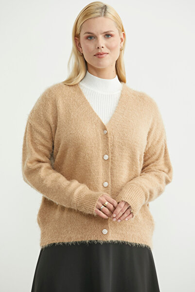 Sementa Cotton Soft Knit Cardigan - Caramel