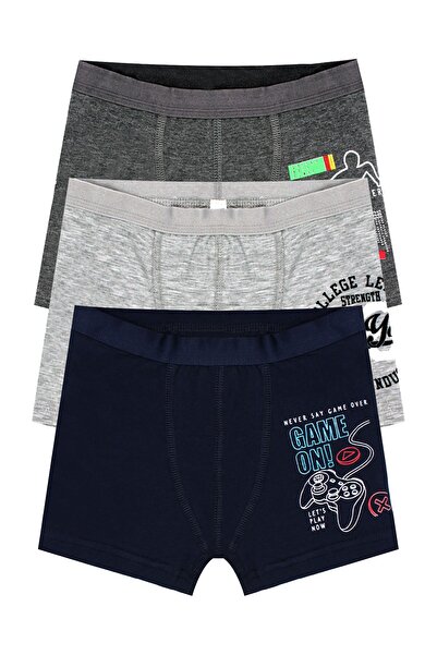 Öts Αγόρια Μπόξερ Τριπλό Συσκευασία με στάμπα (96% βαμβάκι - 4% ελαστάνη)