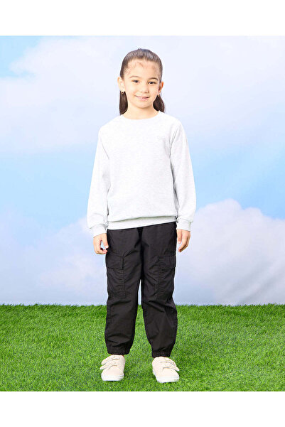 REDTAG Girls Lilac And Grey Sweatshirt Set (2 Piece)