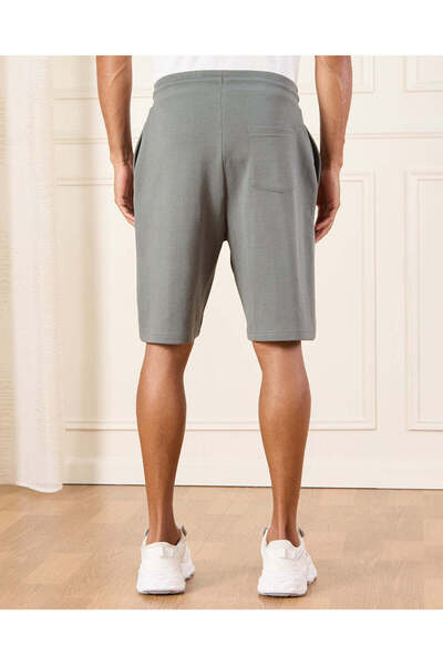 REDTAG Men Green Lounge Shorts